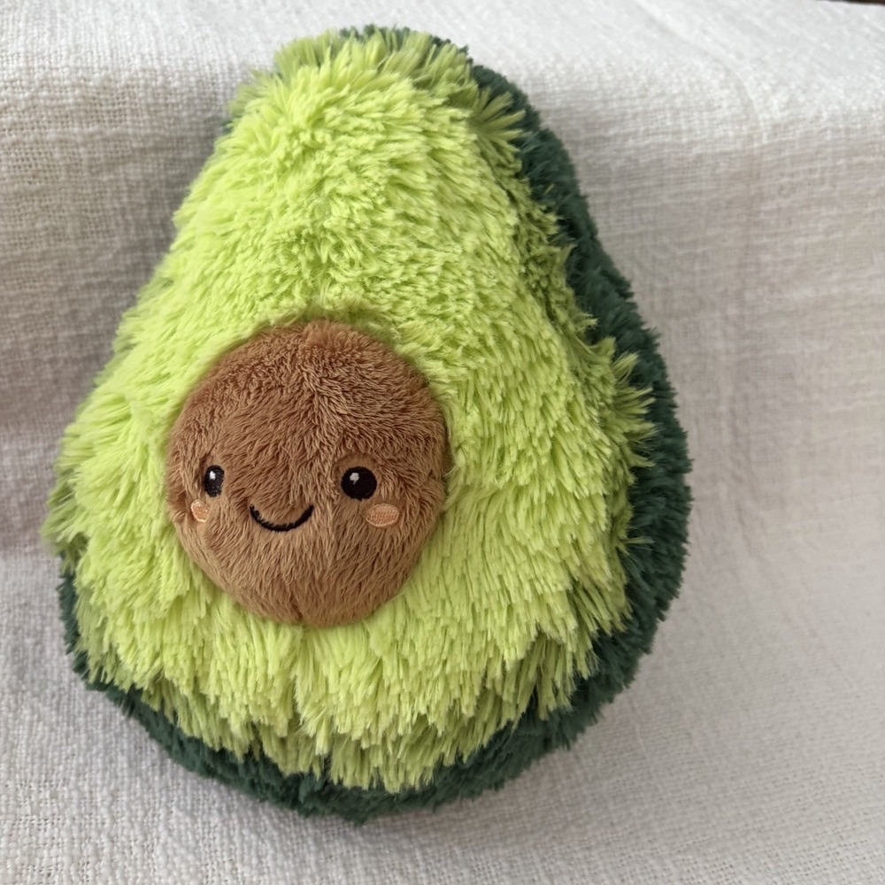 10"‎ SNUGGLEMI SNACKERS GREEN AVOCADO SQUISHABLE STUFFED ANIMAL PLUSH TOY SOFT